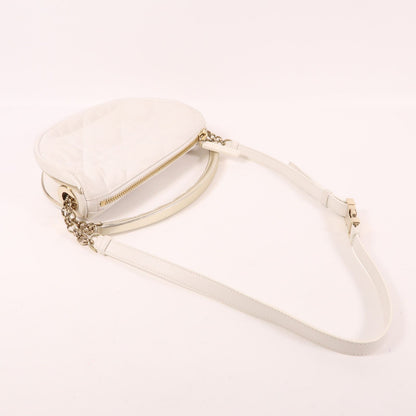 Dior Sheepskin Leather 2-way Shoulder Bag 2way Shoulder Bag White Lambskin (sheep Leather)