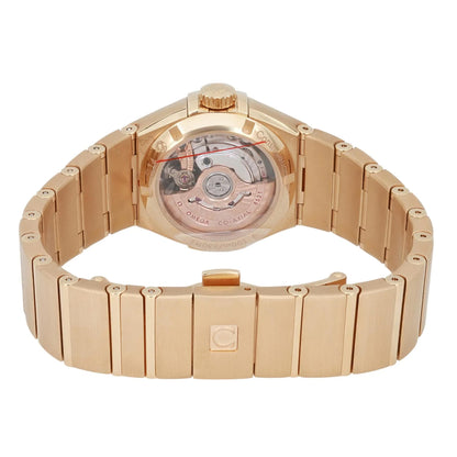 Omega Constellation 18K Gold Diamond Mop Dial Womens Watch 123.55.27.20.05.002