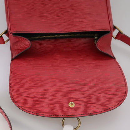 Louis Vuitton Epi Saint Cloud Gm Shoulder Bag Red M 52197 Lv Auth