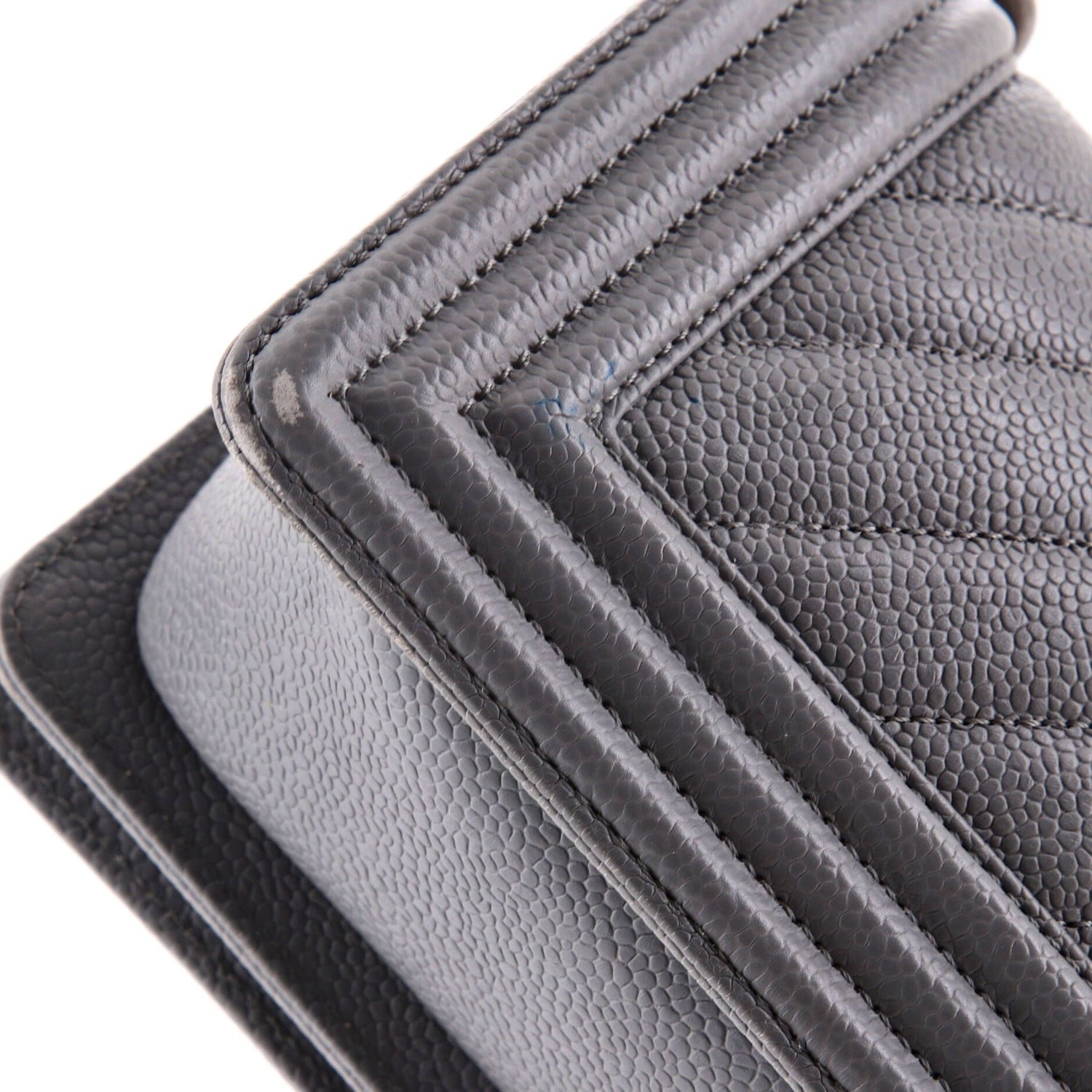 Chanel Boy Flap Bag Chevron Caviar Small