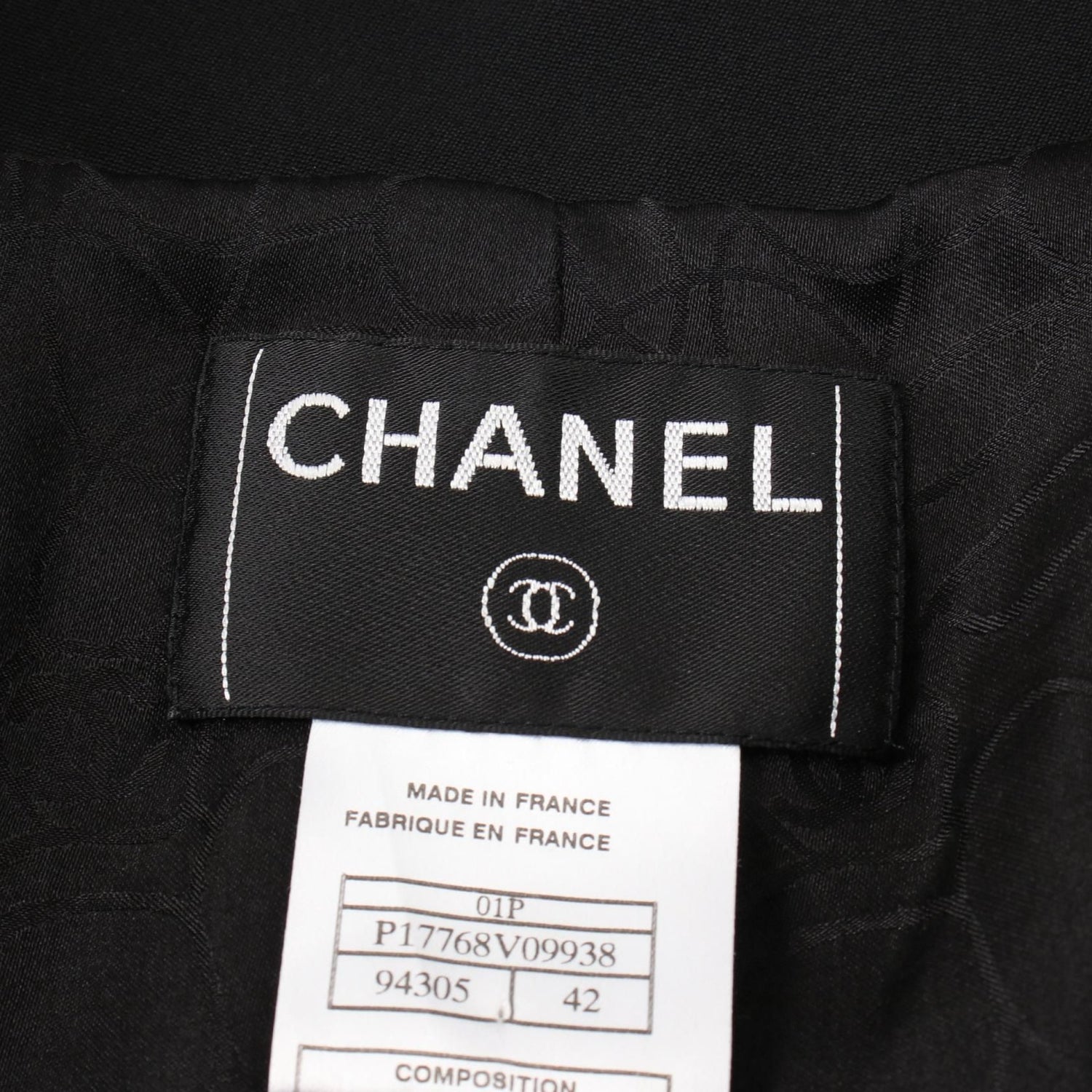 Chanel Coco Mark Button Jacket Skirt Set P 17768v 09938 Wool Black 