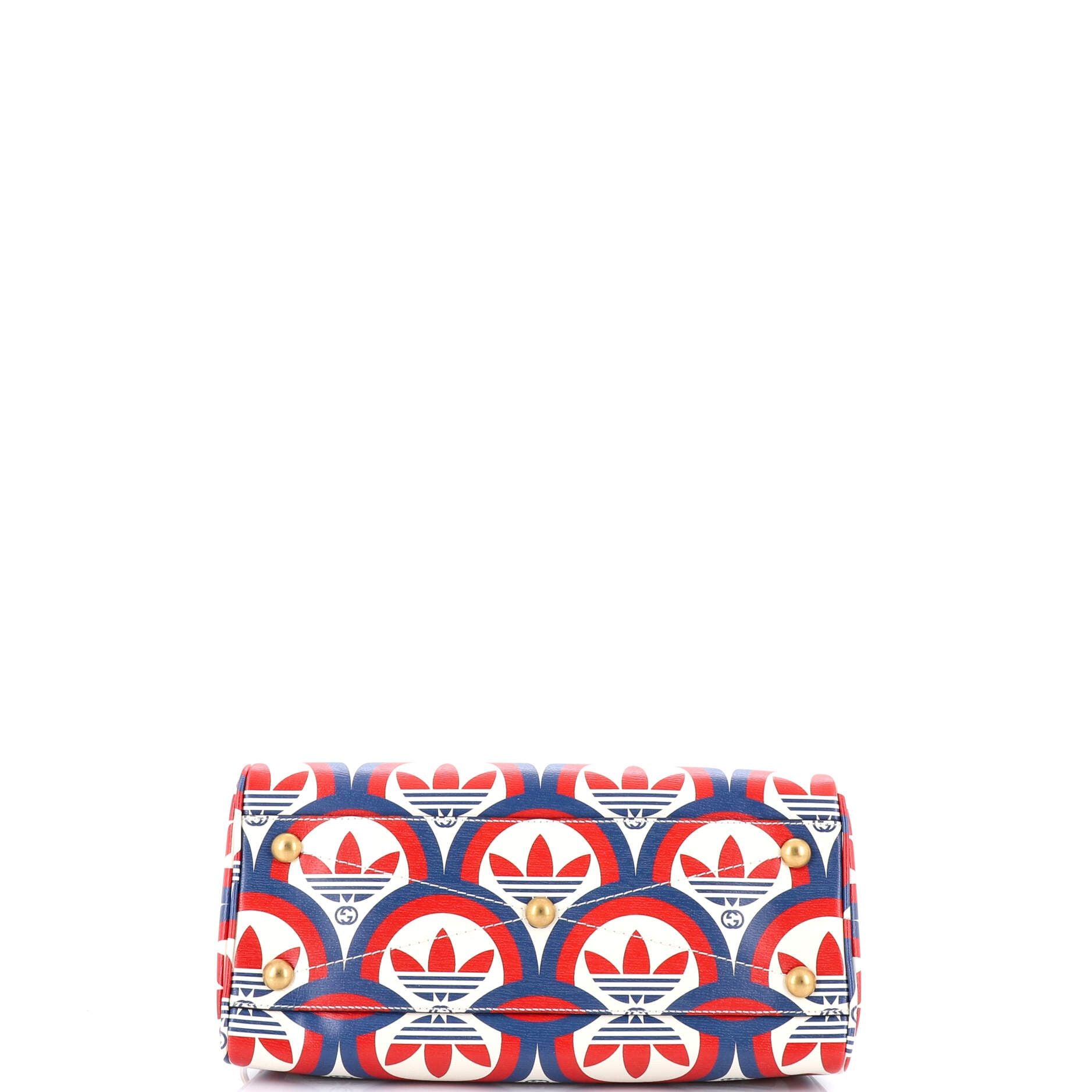 Gucci X Adidas Duffle Bag Printed Leather Mini