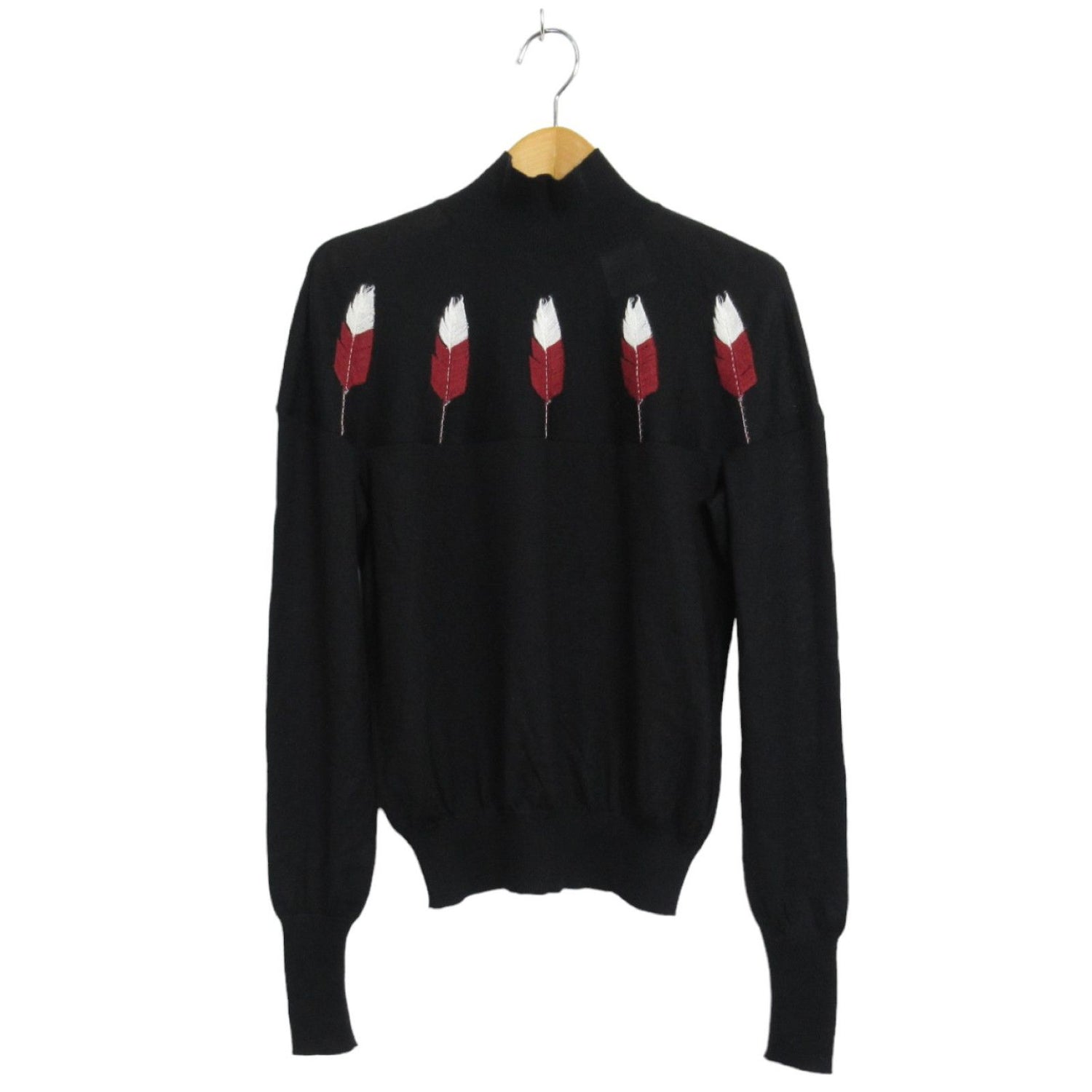 Chanel Knitwear Sweater Black Cashmere Silk 36