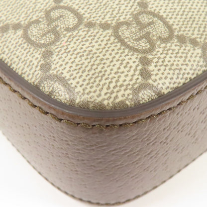 Gucci Painted Canvas Ophidia Gold Shoulder Bag Brown Gg Canvas 699439