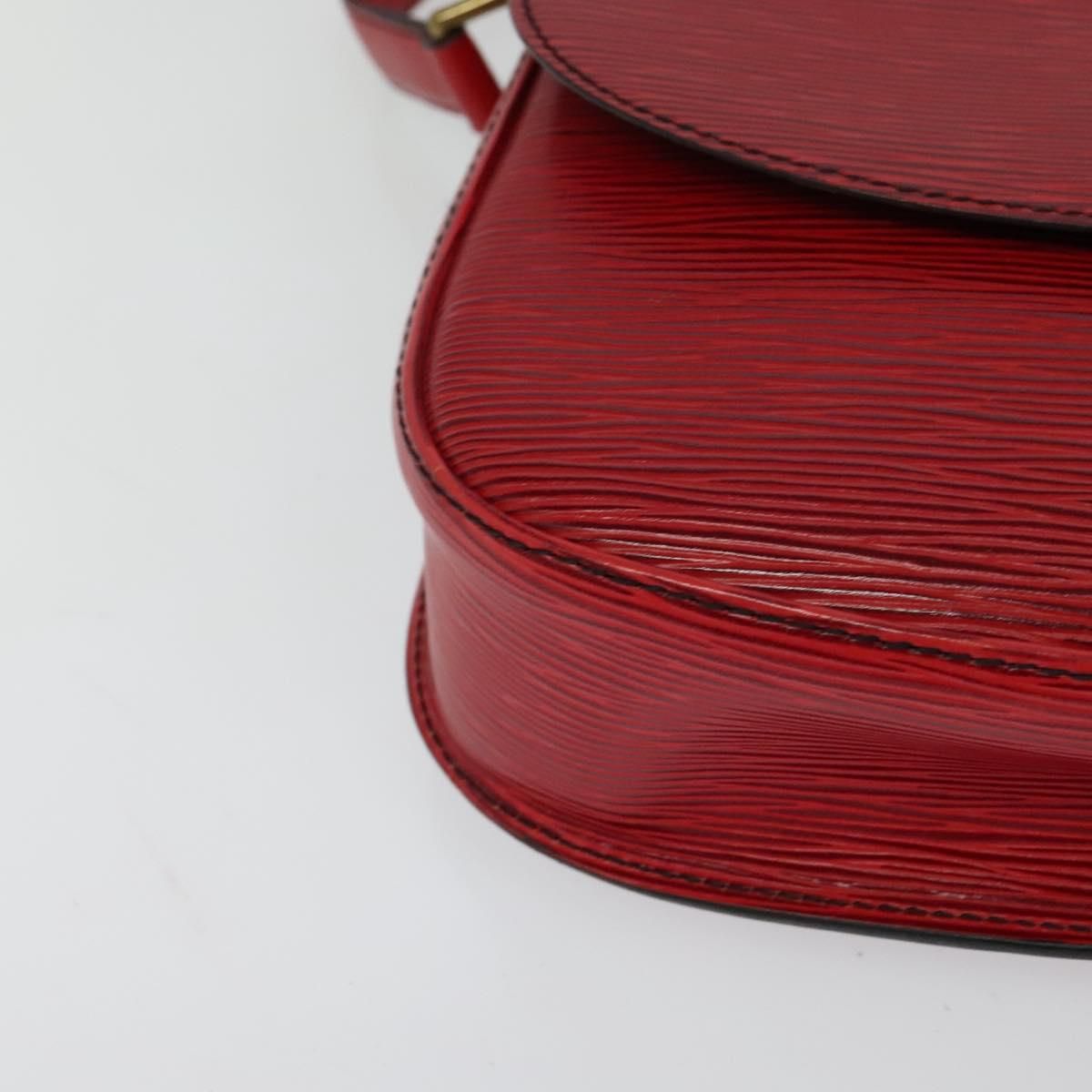 Louis Vuitton Epi Saint Cloud Gm Shoulder Bag Red M 52197 Lv Auth