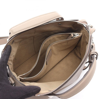 Fendi By The Way Medium Handbag Beige Leather 8bl 146 1d 5