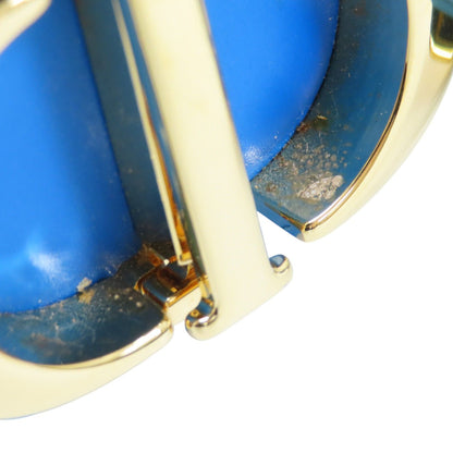 Dior 30 Montaigne Shoulder Bag Calfskin Blue Gold Metal