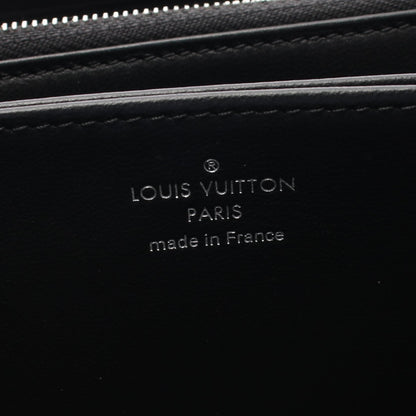 Louis Vuitton Zippy Wallet Black Around Long Wallet M 61867