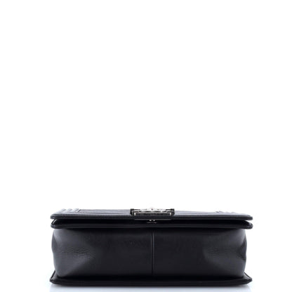 Chanel Boy Flap Bag Chevron Lambskin Old Medium