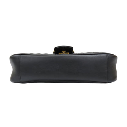 Gucci GG Marmont Small Shoulder Bag Calfskin Black 443497