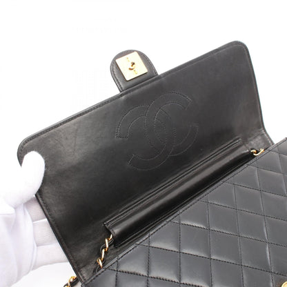 Chanel Lambskin Quilted Medium Single Flap Black