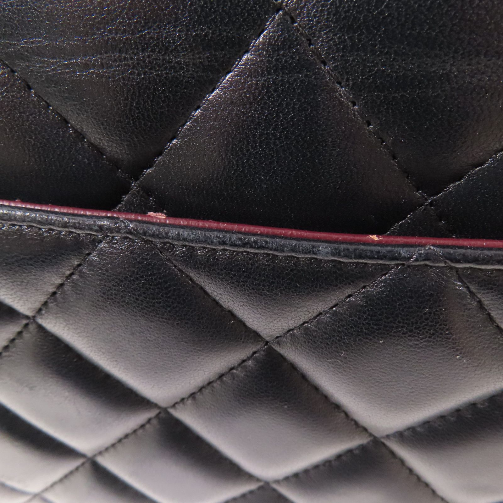 Chanel Black Sheepskin Leather Large Classic Golden Cross Shoulder Back Bag Lambskin (sheep Leather)