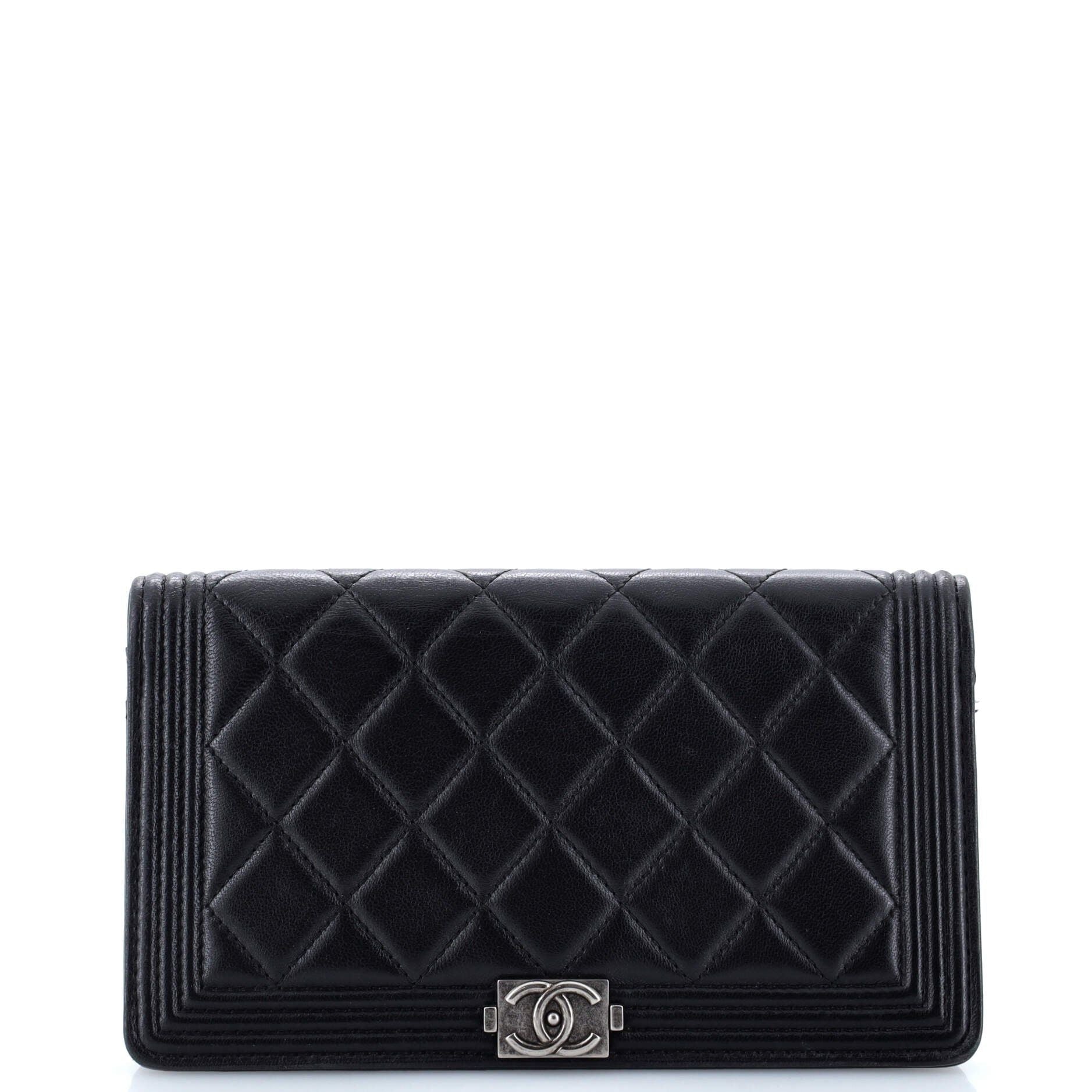 Chanel Boy Wallet On Chain Quilted Lambskin