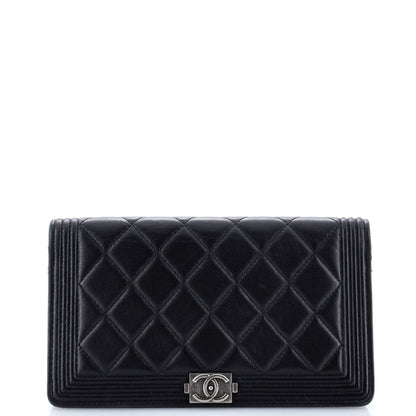 Chanel Boy Wallet On Chain Quilted Lambskin