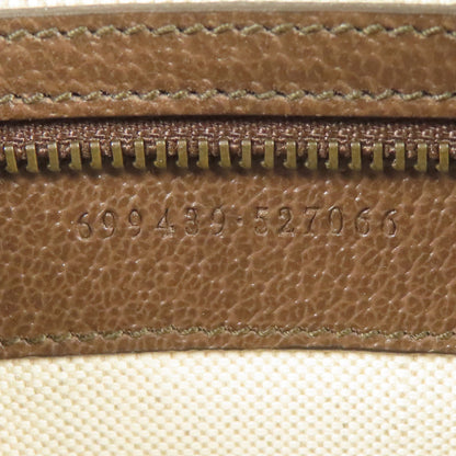 Gucci Painted Canvas Ophidia Gold Shoulder Bag Brown Gg Canvas 699439