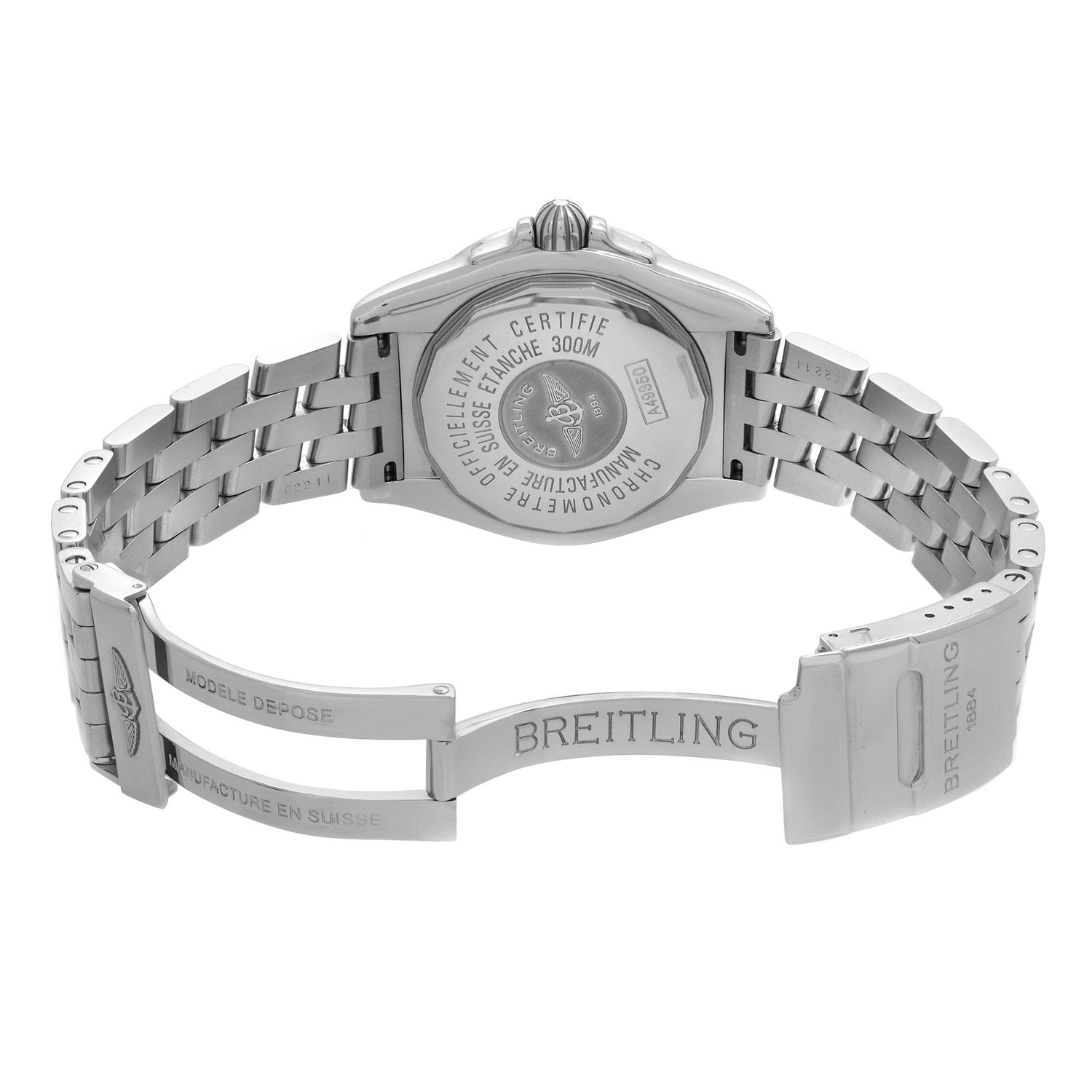 Breitling Galactic 41 Steel Silver Dial Automatic Mens Watch A49350L2/G699-366A