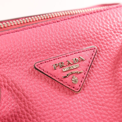 Prada Cowhide Leather Shoulder Bag 2way Shoulder Bag Pink Calfskin (cowhide) Bn 2853