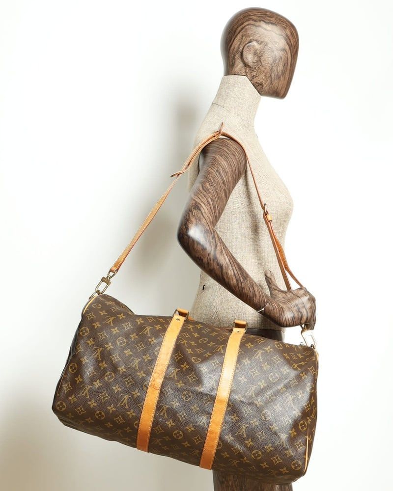Louis Vuitton Monogram Keepall Bandouliere 50 Weekend Bag