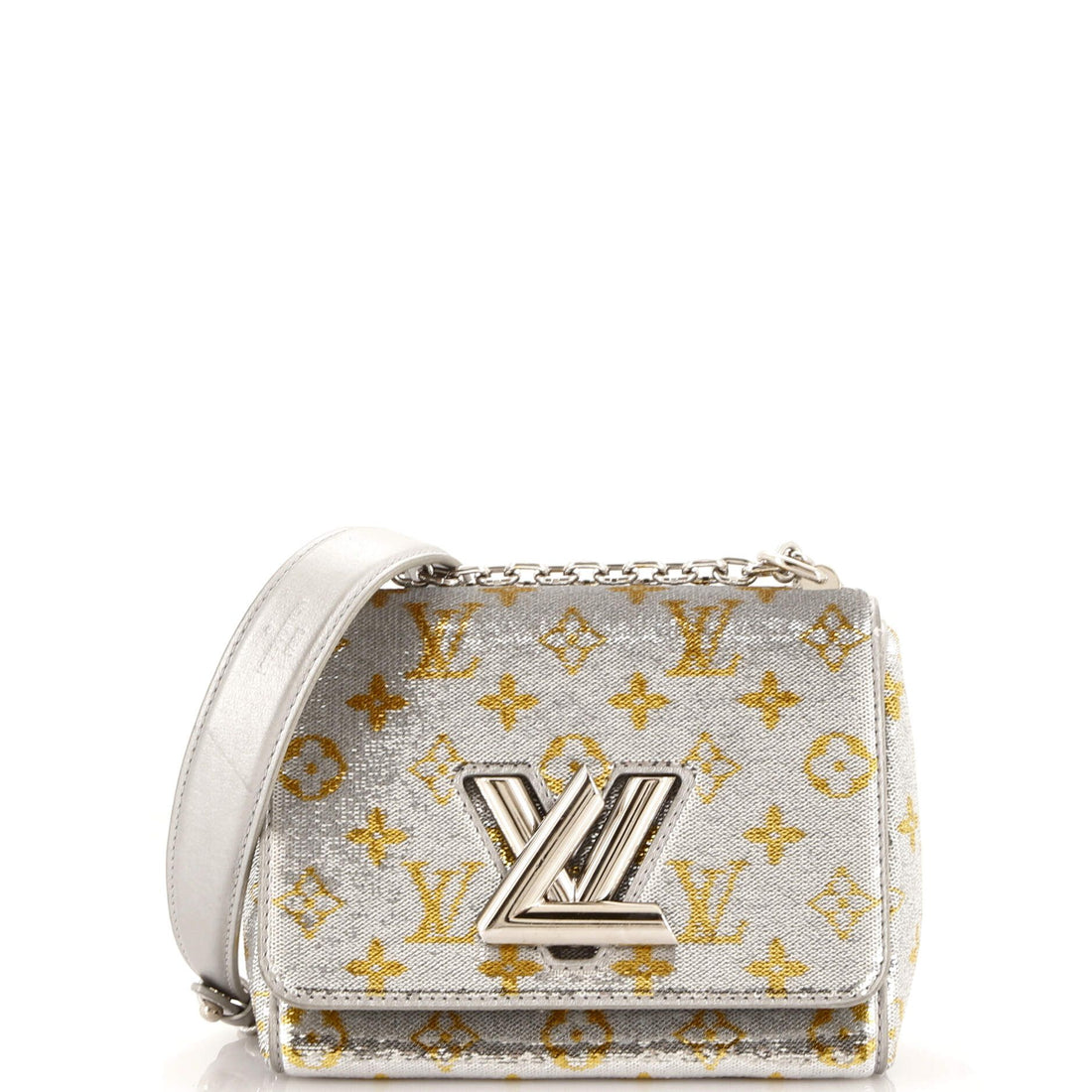 Louis Vuitton Twist Handbag Monogram Sequins Pm