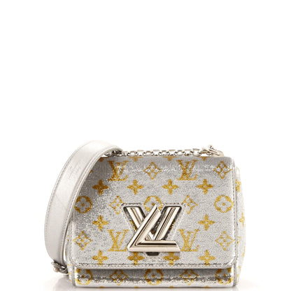 Louis Vuitton Twist Handbag Monogram Sequins Pm