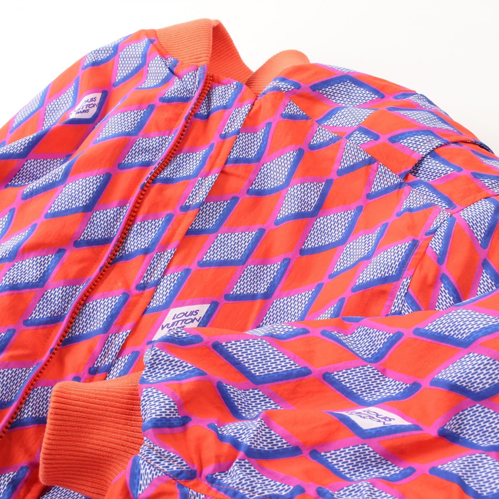 Louis Vuitton Diamond Damier Orange Multicolor Blouson Rm 222pp 0hnb 73e