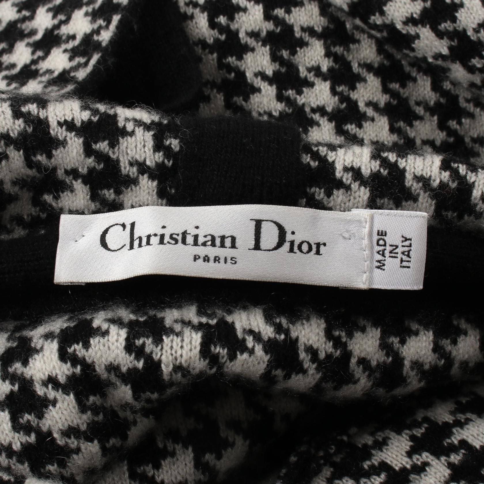 Dior Hoodie Black White Cashmere 014s 92am 035