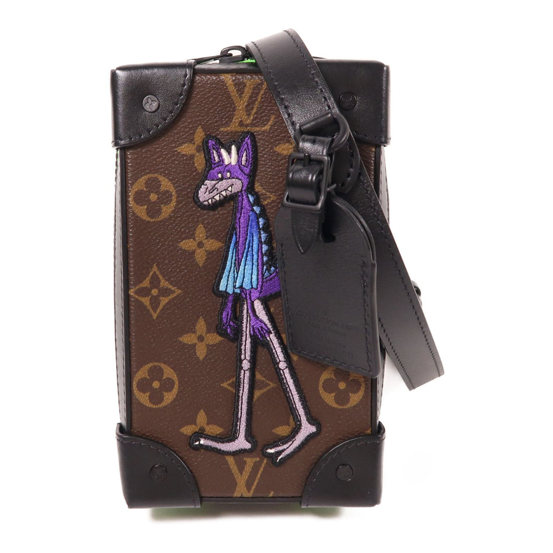 Louis Vuitton Monogram Soft Trunk Phone Box Shoulder Bag Black Shoulder Bag M 80144