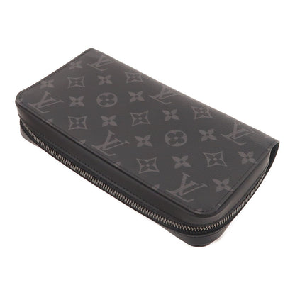 Louis Vuitton Monogram Eclipse Zippy Xl Wallet Changzhenbao Black Around Long Wallet M 61698