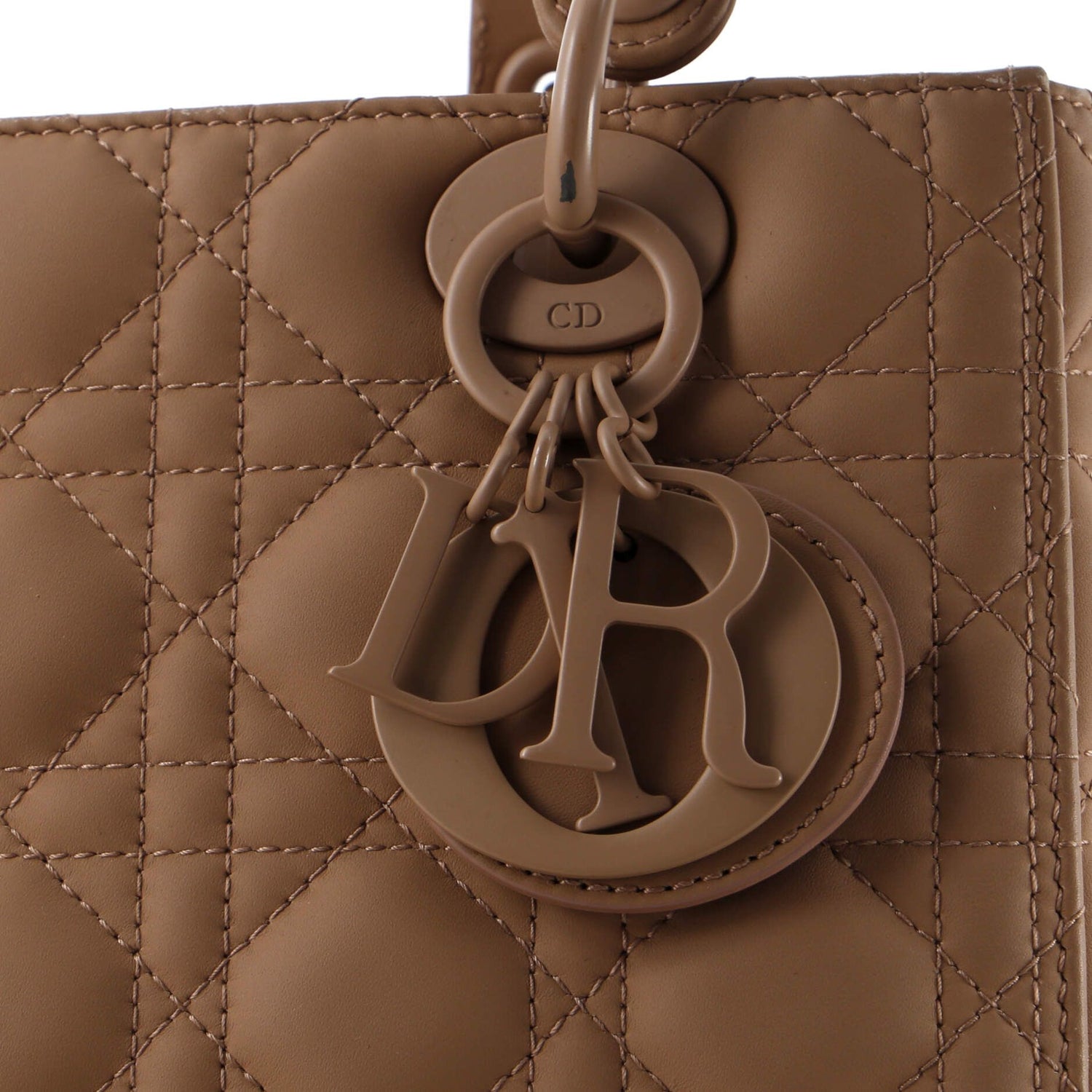 Christian Dior Ultra Matte Supple Lady Dior Bag Cannage Studded Lambskin Medium