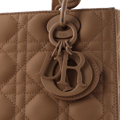 Christian Dior Ultra Matte Supple Lady Dior Bag Cannage Studded Lambskin Medium