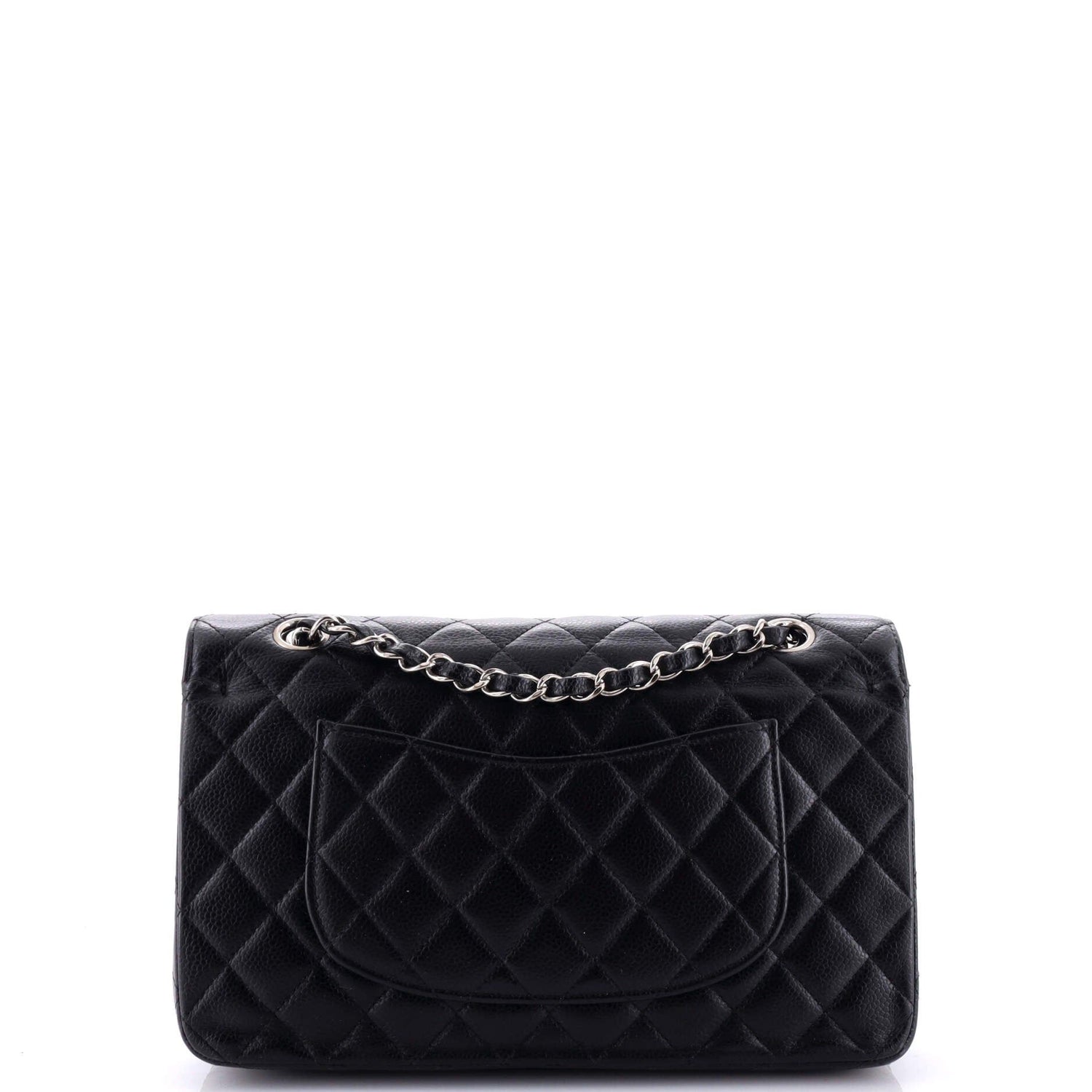 Chanel Classic Double Flap Bag Quilted Caviar Medium