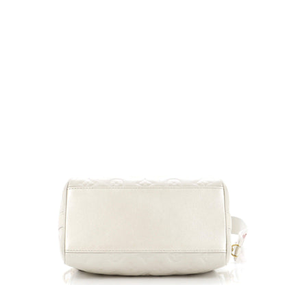 Louis Vuitton Speedy Bandouliere Bag Limited Edition Fall In Love Monogram Embossed Lambskin 22