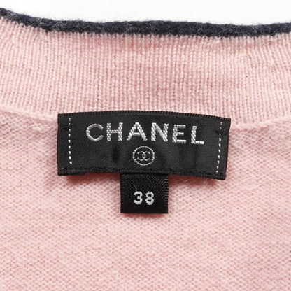 Chanel Pink Navy No 5 Cardigan Cashmere P 70793k 10084