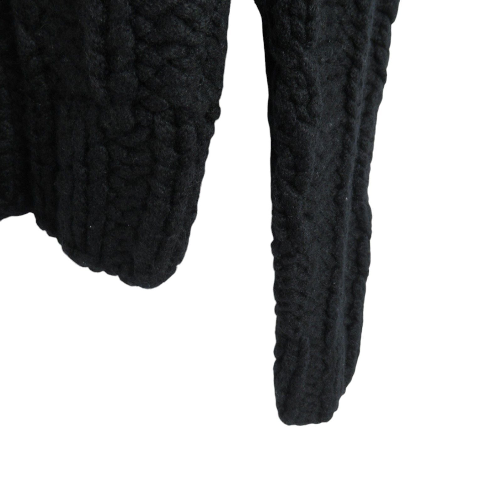 Chanel Cashmere Sweater Knitwear Black Jewel Edelweiss 36