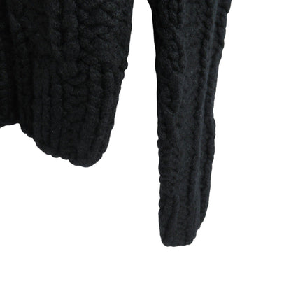 Chanel Cashmere Sweater Knitwear Black Jewel Edelweiss 36