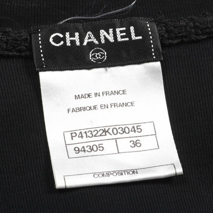 Chanel Black T-shirt Cotton P 41322