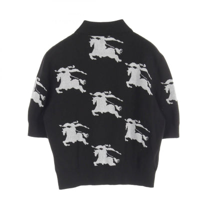 Burberry Ekd Knit Polo Shirt Black White Cotton 8070330