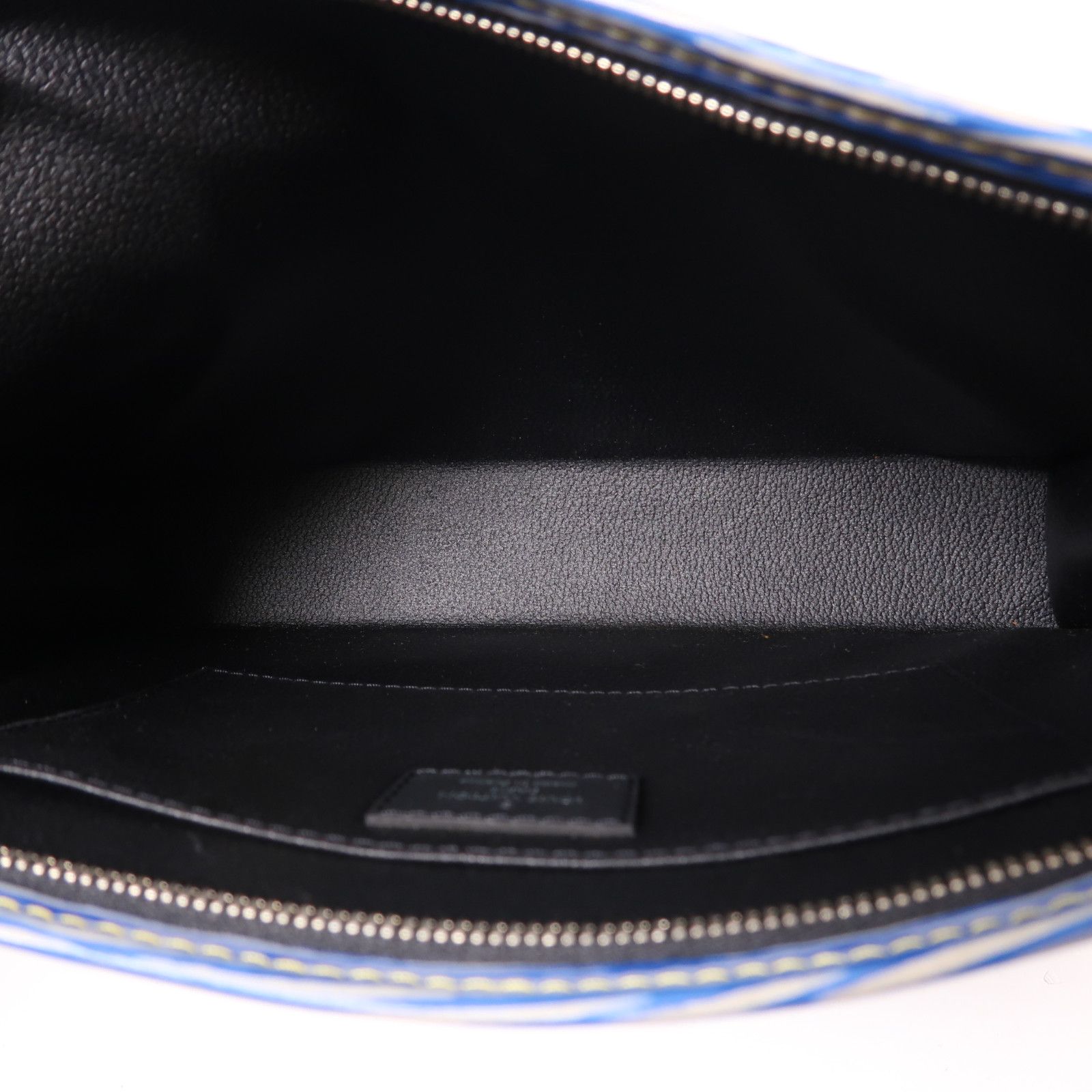 Louis Vuitton Epi Poche Toilette Blue Business Bag Clutch Bag M 54654