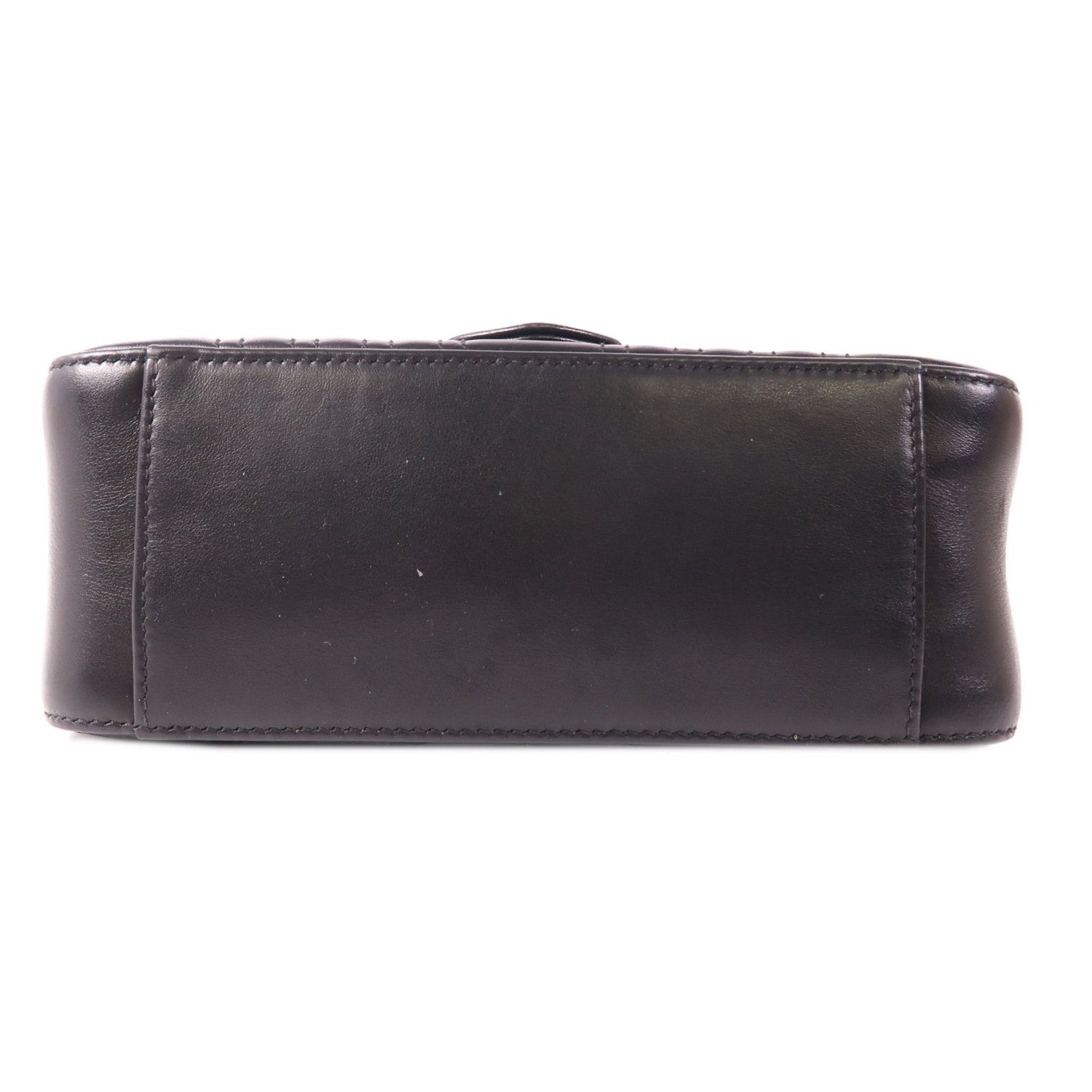 Gucci Sheepskin Leather Gg Marmont Hand-turned Shoulder And Back Bag 2way Shoulder Bag Black Lambskin (sheep Leat