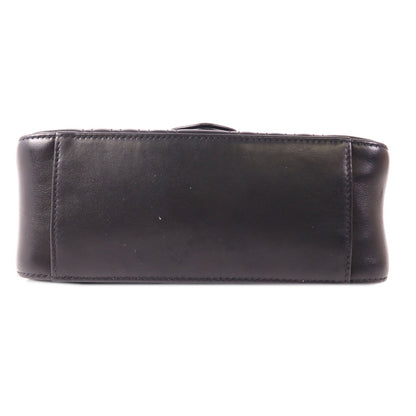 Gucci Sheepskin Leather Gg Marmont Hand-turned Shoulder And Back Bag 2way Shoulder Bag Black Lambskin (sheep Leat