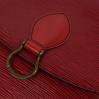 Louis Vuitton Epi Saint Cloud Gm Shoulder Bag Red M 52197 Lv Auth