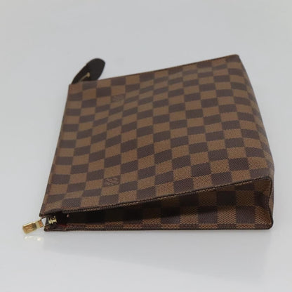 Louis Vuitton Damier Ebene Poche Toilette 26 Pouch N 47543 Lv Auth
