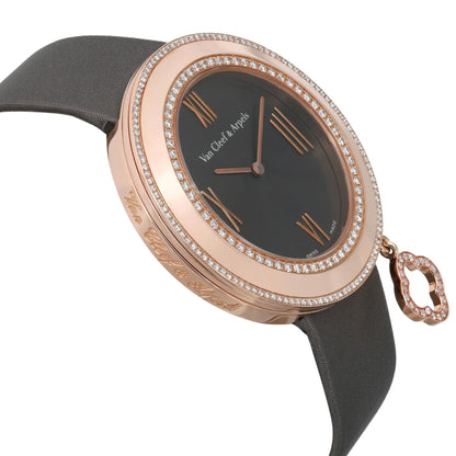 Van Cleef &amp; Arpels Charms 38MM 18K Rose Gold Diamond Watch VCARN01400