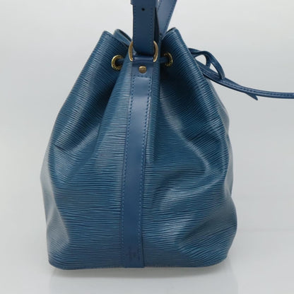 Louis Vuitton Epi Petit Noe Shoulder Bag Blue M 44105 Lv Auth