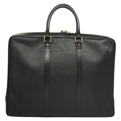 Louis Vuitton Epi Porte Documents Voyage Business Bag Black M 54472 Auth