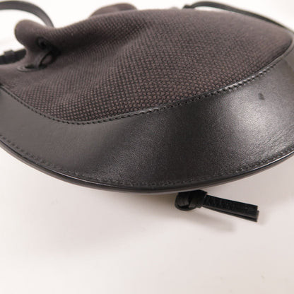 Loewe Canvas Shoulder Bag Black Canvas