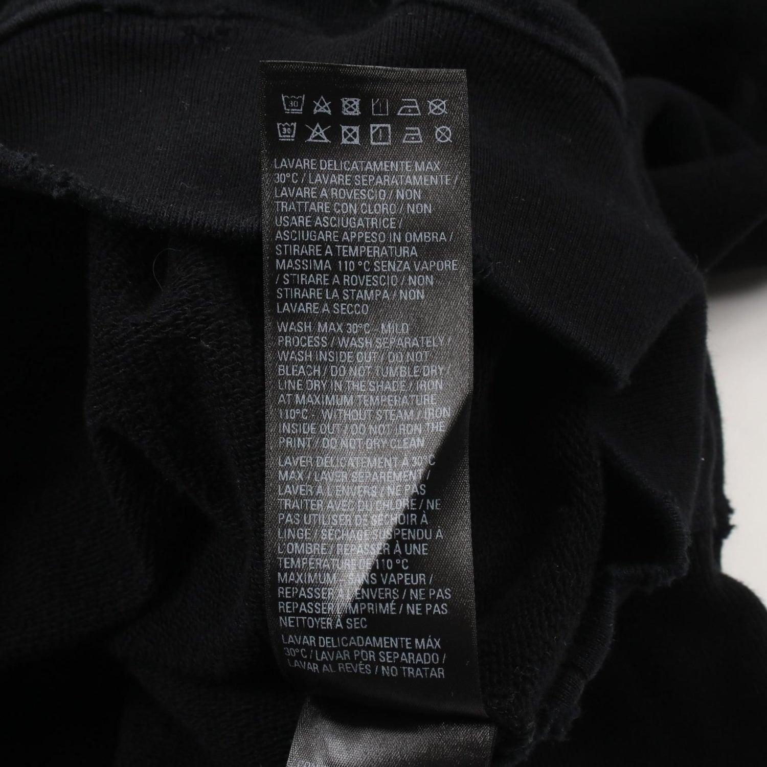 Balenciaga Hand-drawn Bb Icon Hoodie Xs 620973 Cotton Black Mens