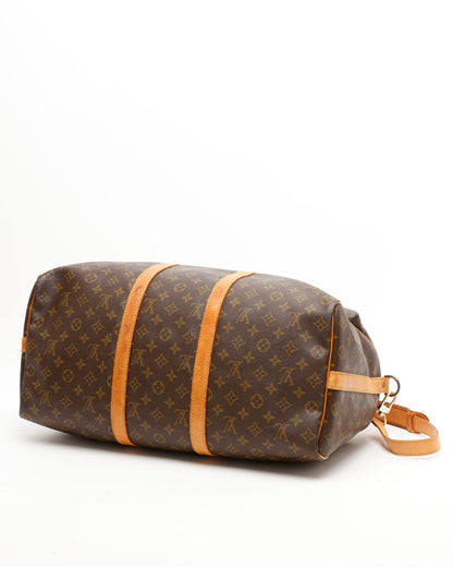 Louis Vuitton Monogram Keepall Bandoliered 50 Weekend Bag