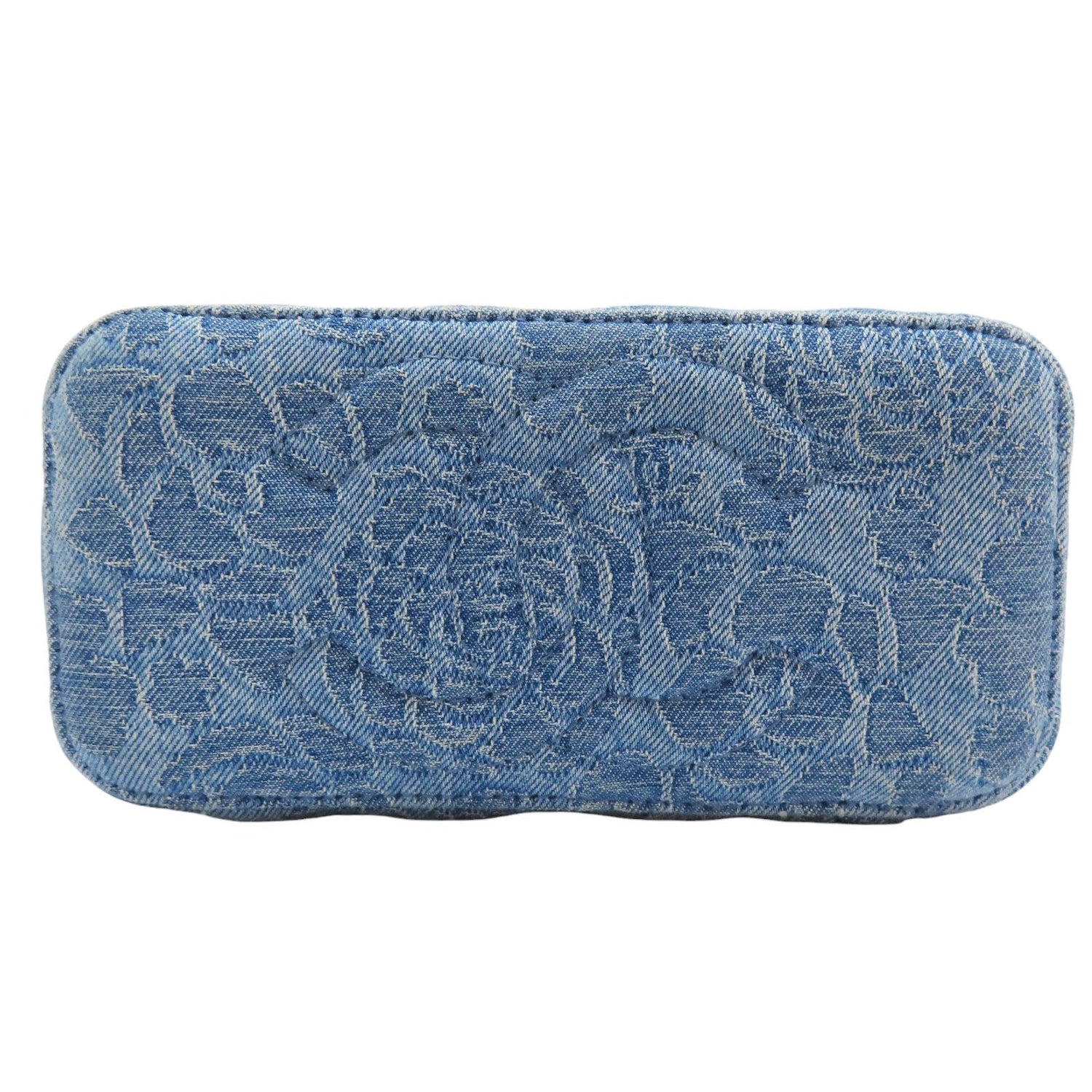 Chanel Sweetheart Small Vanity Case Shoulder Bag Denim Blue