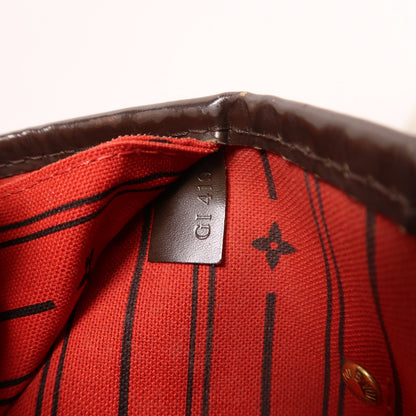 Louis Vuitton Damier Neverfull Mm Gold Shoulder Bag/handmade Bag Brown Tote Bag N 51105
